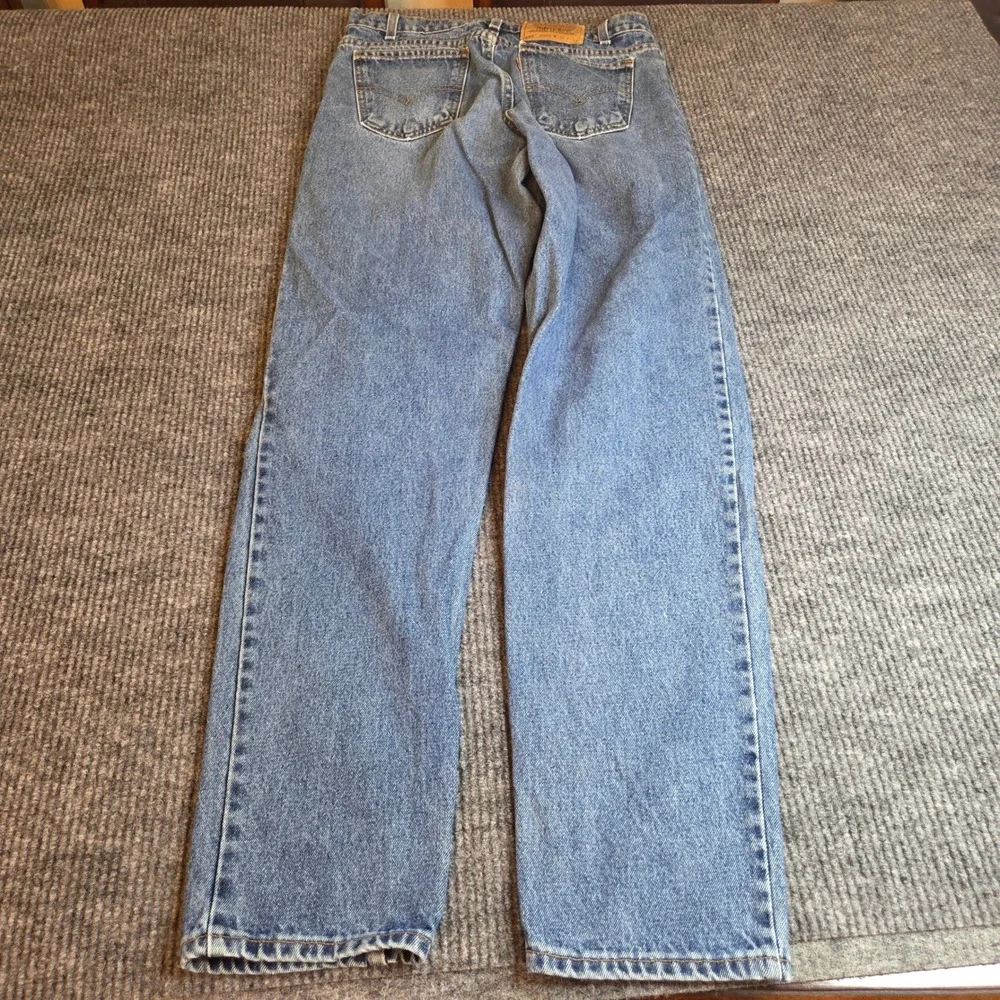 Levi's Orange Tab 550 Relaxed Fit Tapered Leg Distressed Jeans Denim Men W33 L34